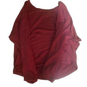 Ardene red loose sweater, size xs